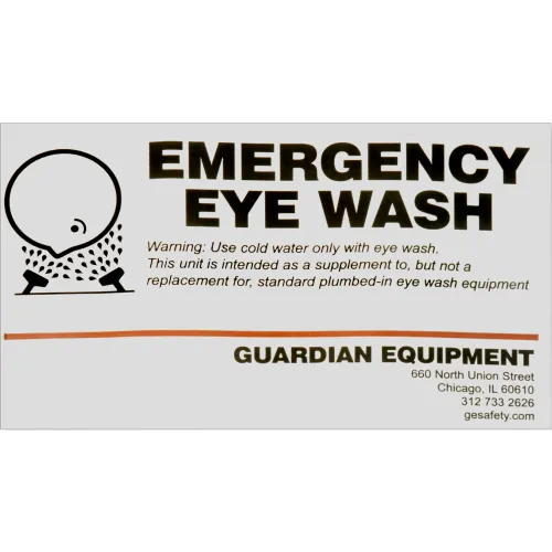 Guardian Equipment EyeSafe" Faucet Mount Steel Eyewash Station, Assembled - Image 5