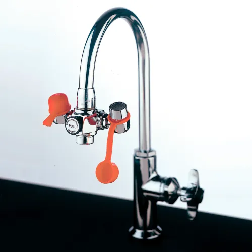 Guardian Equipment EyeSafe" Faucet Mount Steel Eyewash Station, Assembled - Image 4