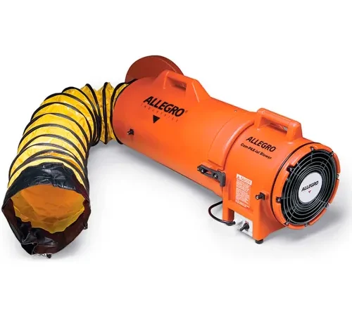 Allegro COM-PAX-IAL Blower With 25' Duct & Canister 9533-25, 8" Dia., 1/3HP, 831 CFM