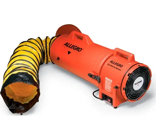 Allegro 9533-50 8 Inch  Axial AC Plastic Blower w/ Canister & 50' Ducting
