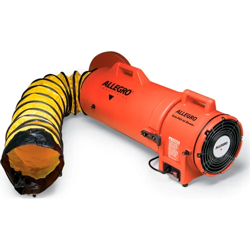 Allegro 9533-50 8 Inch Axial AC Plastic Blower w/ Canister & 50' Ducting