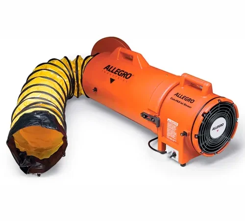 Allegro COM-PAX-IAL Blower With 25' Duct & Canister 9536-25, 8" Dia., 1/4HP, 12V-DC, 816 CFM