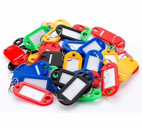 Barska 50 Assorted Key Tags AF12496 - Color Coded with Window Insert