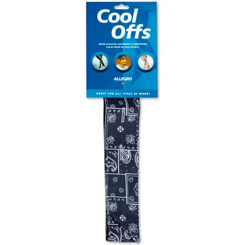 Allegro 8405-51 Cool-Offs Neck Ties, Cowboy Bandana Blue - Pkg Qty 6