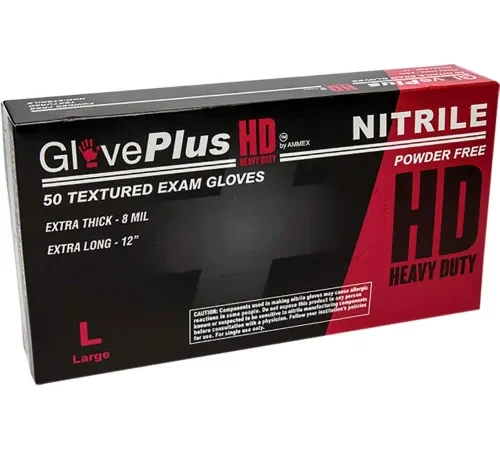 Ammex® GPNHD GlovePlus Medical/Exam Nitrile Gloves, Powder-Free, Extra Long, XL, 50/Box - Pkg Qty 10
