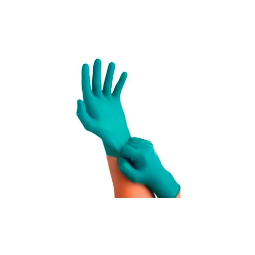 TouchNTuff® 92-500 Industrial Grade Nitrile Disposable Glove, Powdered, Green, 9.5-10, 100/Box