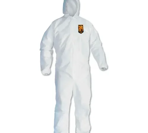 Kleenguard® A40 Liquid & Particle Protection Coverall 44323, White, L, 25/Case