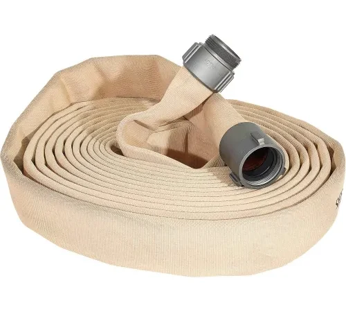 Kuriyama Fire Products JAFLINE HD Double Jacket Fire Hose, 1-1/2" X 100 Ft, 400 PSI, Tan