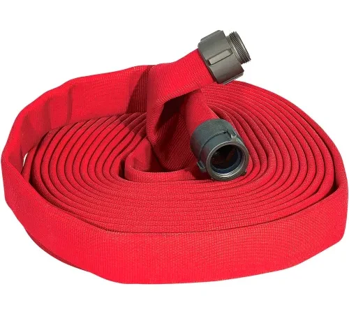 Kuriyama Fire Products JAFLINE Double Jacket Fire Hose, 1-3/4" X 50 Ft, 400 PSI, Red