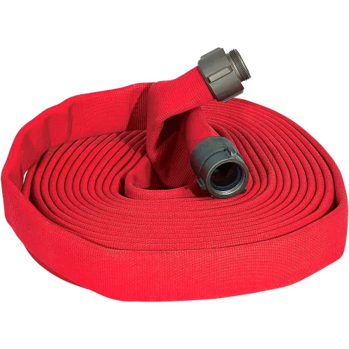 Kuriyama Fire Products JAFLINE Double Jacket Fire Hose, 1-3/4" X 50 Ft, 400 PSI, Red