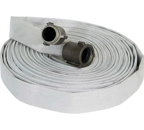 Kuriyama Fire Products FOREST LITE Single Jacket Fire Hose, 1" X 50 Ft, 300 PSI, White