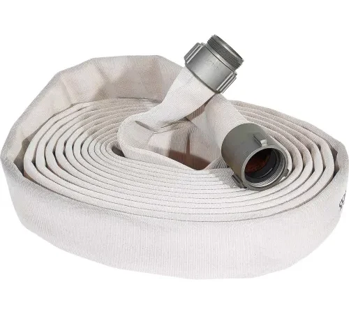 Kuriyama Fire Products JAFLINE HD Double Jacket Fire Hose, 2" X 50 Ft, 400 PSI, White