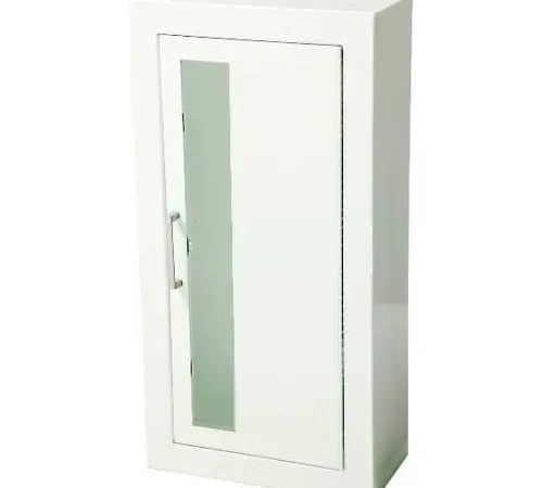 JL Industries Steel Fire Extinguisher Cabinet, Vertical Acrylic Window Surface Mount