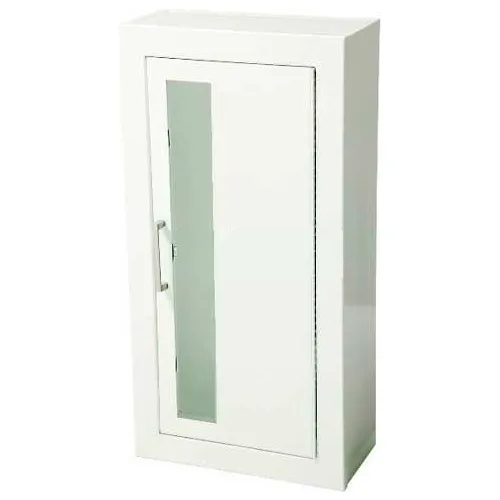 JL Industries Steel Fire Extinguisher Cabinet, Vertical Acrylic Window Surface Mount