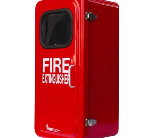 JL Industries FB" Fiberglass Outdoor Fire Extinguisher Cabinet, Surface Mount, 9"D, Red