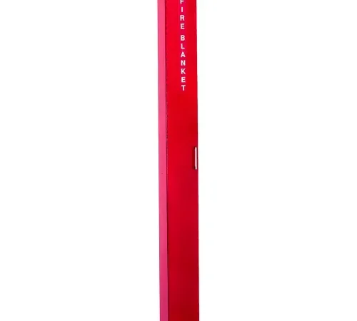 JL Industries Royal Series Fire Blanket & Cabinet, Roller Type, 6-1/2" W x 4-1/2" D x 68"H, Red