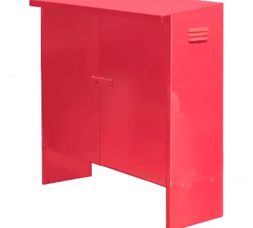 Fire Hose Equipment Cabinet with Legs, Steel, 58" W x 54" H x 18-1/2" D, Red, HECIRL