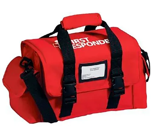 First Aid Only First Responder Kit, Large Bag Empty, Fabric, Red, 1 Piece - Pkg Qty 25