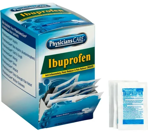 First Aid Only PhysiciansCare Ibuprofen, 125 x 2/Box