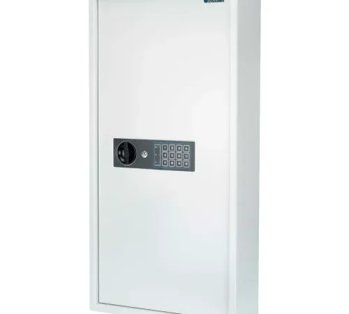 Barska® 180 Keys Keypad Wall Key Safe, 15-7/10"W x 4-18/25"D x 30-5/7"H - White