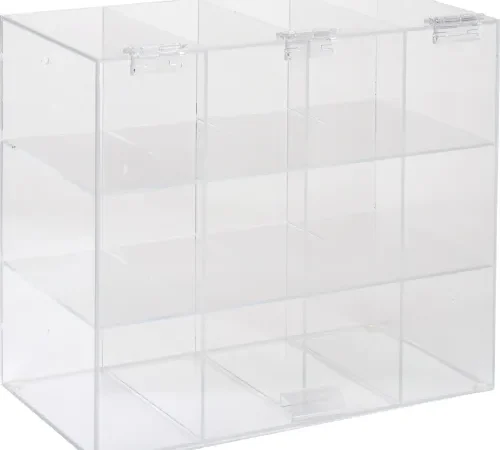 Horizon Mfg. Safety Glass Holder With Door, 5205, Holds 12 Glasses, 7-3/4"L