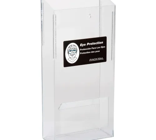 Horizon Mfg. 20 Pair Safety Glass Dispenser, 5143 Clear, Plastic, 5143, 7-3/4"L