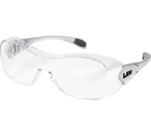 MCR Safety OG110AF Law® Over the Glasses Safety Glasses, Clear Anti-Fog Lens