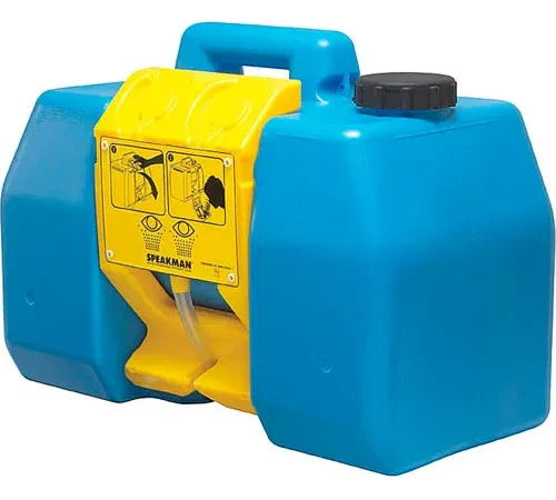 Speakman® GravityFlo® Gravity Operated 9 Gallon Portable Eyewash SE-4400, Blue/Yellow