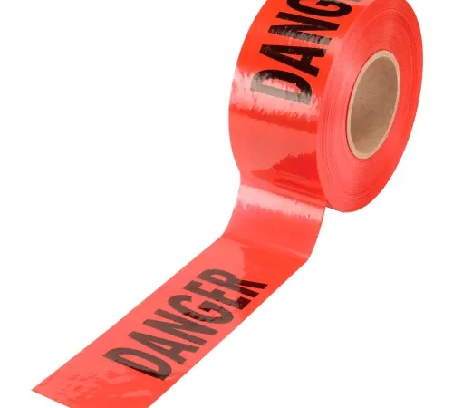 Empire® Barricade Tape, 3" x 1000', Red, Danger