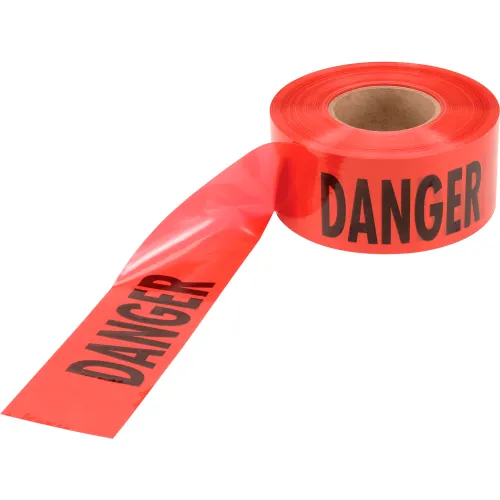 Empire® Barricade Tape, 3" x 1000', Red, Danger - Image 2