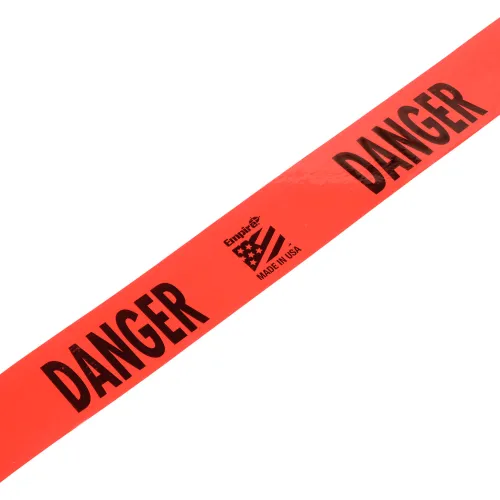 Empire® Barricade Tape, 3" x 1000', Red, Danger - Image 3