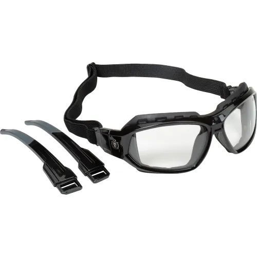 Ergodyne® Skullerz® Loki Safety Glasses/Goggles W/Fog-Off, Clear AF Lens, Black Frame - Image 2