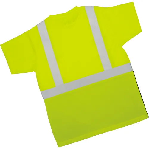 OccuNomix Class 2 Classic Black Bottom T-Shirt with Pocket Yellow, S, LUX-SSETPBK-YS - Image 4