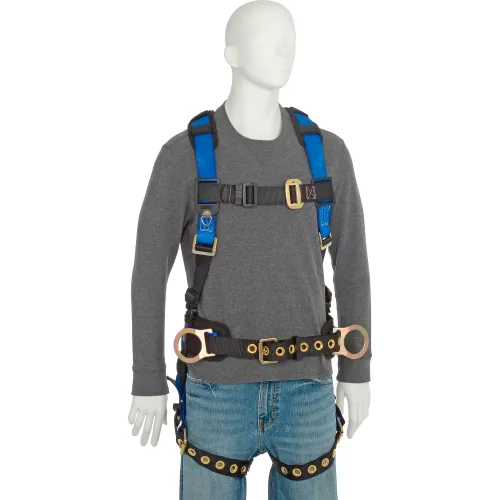 FallTech® 7073LX Foreman 3-D Full Body Harness, 3 D-rings, Size L/XL