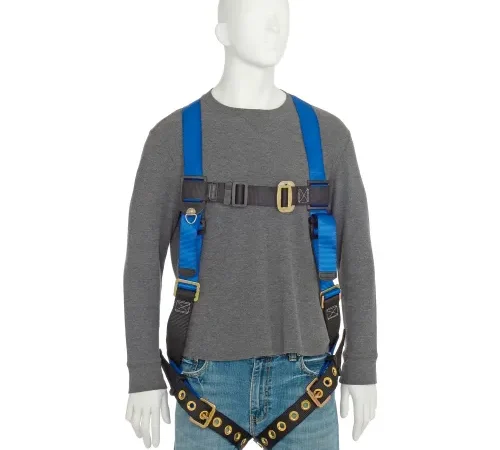 FallTech® 7016 Contractor 1-D Full Body Harness, 1 Back D-ring, Size UniFit