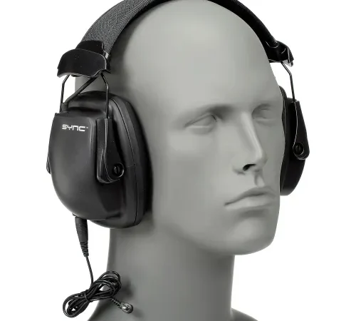 Howard Leight 1030110 Sync Stereo Earmuff with Audio Input Jack, NRR 25