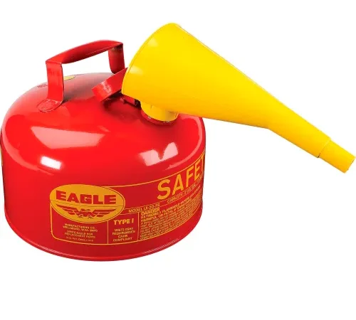 Eagle Type I Safety Can - 2 Gallon with Funnel - Red