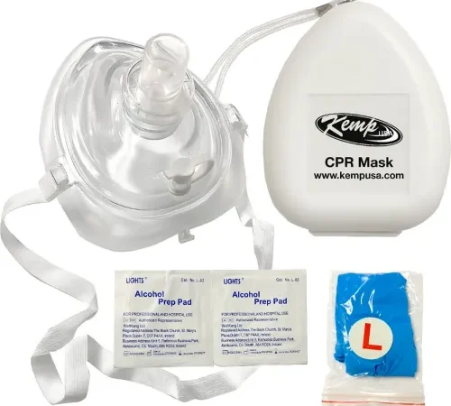 Kemp CPR Mask With 02 Inlet, 10-501