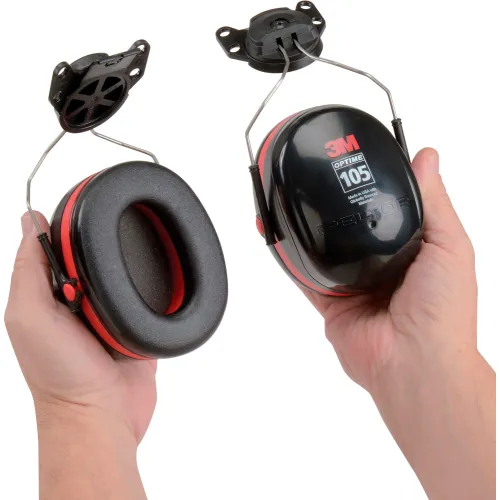 3M™ PELTOR Optime™ 105 Earmuffs H10P3E, Hard Hat Attached, NRR 18 dB - Image 2