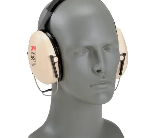 3M PELTOR Optime 95 Earmuffs H6B/V, Behind-The-Head, NRR 21 dB