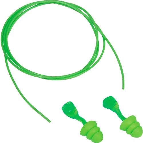 Moldex 6445 Glide® Trio Twist-In Earplugs, Reusable, Corded, NRR 27dB, 50/Pairs - Image 2