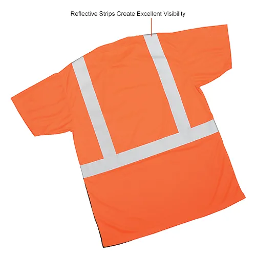 OccuNomix LUX-SSETPBK-O5X Class 2 Black Bottom T-Shirt w/Pocket Orange, 5X - Image 5