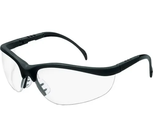 MCR Safety® Klondike® KD110AF Safety Glasses KD1, MatteBlack Frame, Clear Anti-Fog Lens