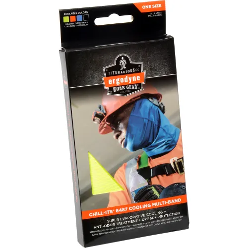 Ergodyne Chill-Its® Cooling Multi-Band, Hi-Vis Lime - Image 4