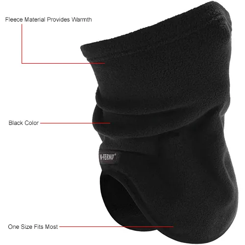 Ergodyne® N-Ferno® 6960 Fleece Neck Gaiter, Black - Image 5