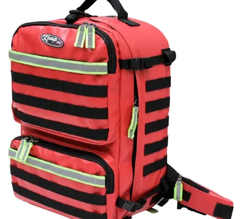 Kemp USA Tarpaulin Red Fluid-Resistant Rescue And Tactical EMS Bag