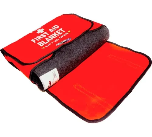 Kemp USA Kemp Fire First Aid Blanket Bag With 80% Wool First Aid Blanket