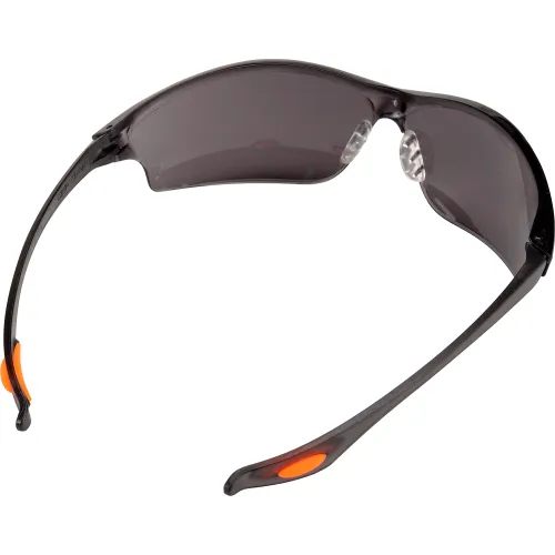 MCR Safety LW212 Law® 2 Safety Glasses, Orange Temple Inserts, Gray Lens - Image 2