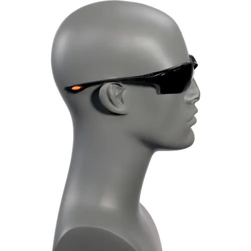MCR Safety LW212 Law® 2 Safety Glasses, Orange Temple Inserts, Gray Lens - Image 5