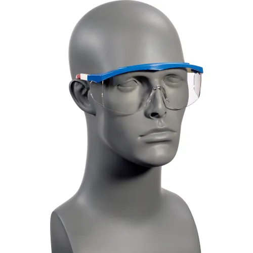 MCR Safety SS130 Stratos® Safety Glasses, Red/White/Blue Frame, Clear Lens - Image 3